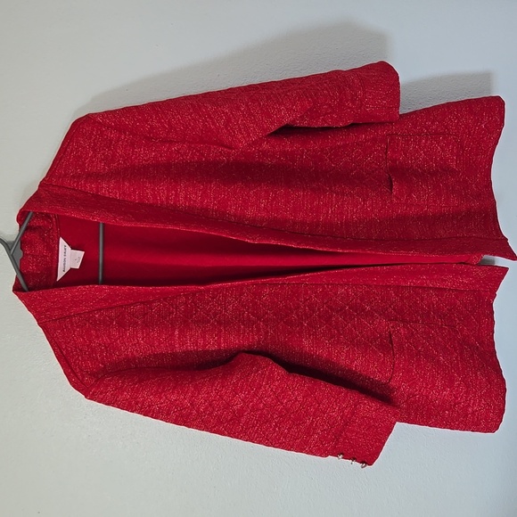 Allison Daley | Red Sparkle Cardigan Size Large - Picture 2 of 9
